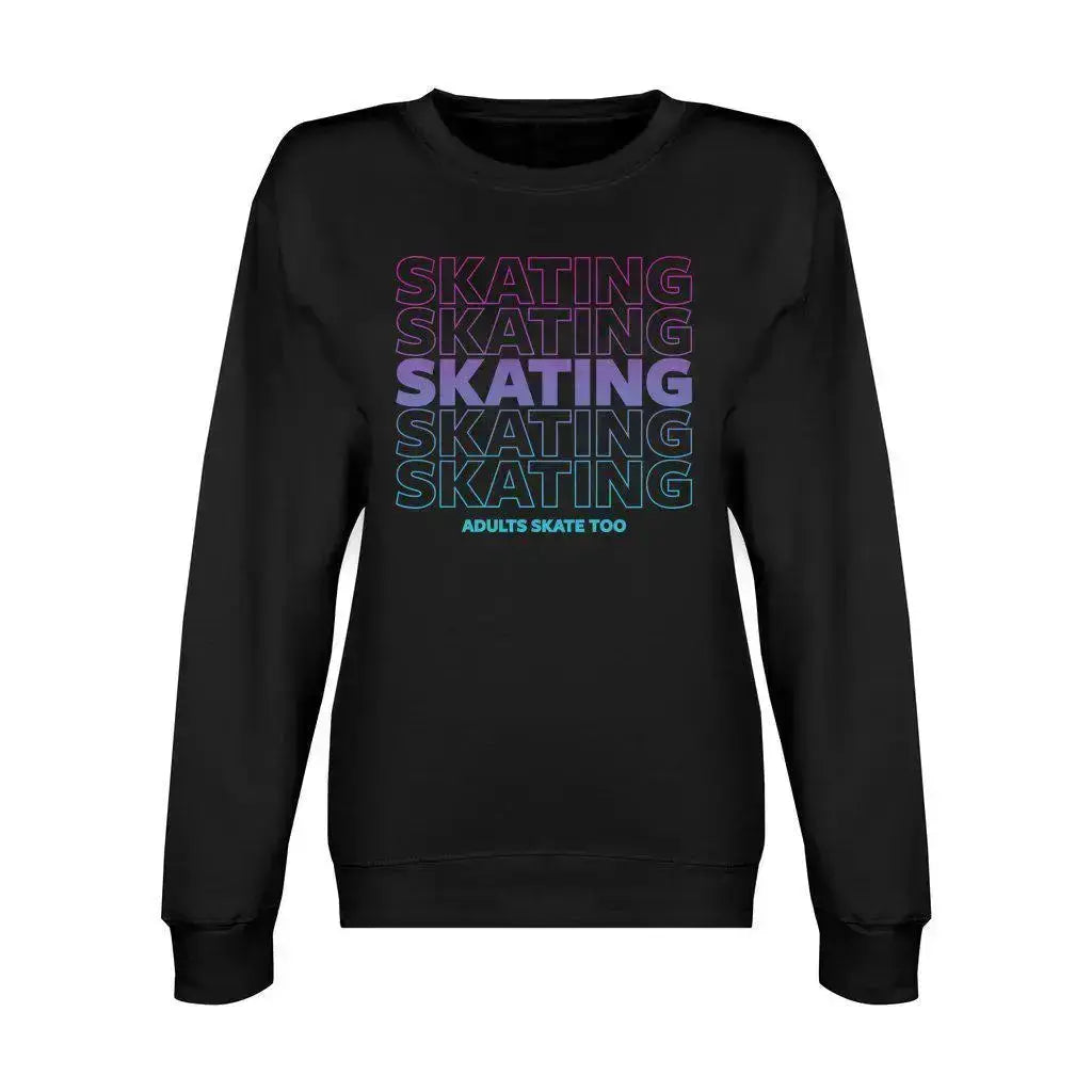 SKATING Unisex Premium Crewneck Sweatshirt Adults Skate Too LLC