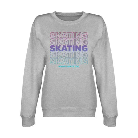 SKATING Unisex Premium Crewneck Sweatshirt Adults Skate Too LLC