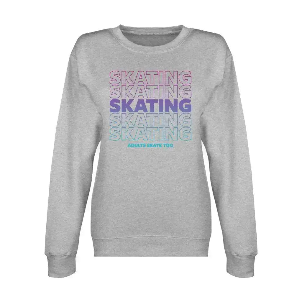 SKATING Unisex Premium Crewneck Sweatshirt Adults Skate Too LLC