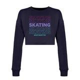 SKATING Women's Cropped Sweatshirt Adults Skate Too LLC