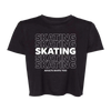 SKATING Flowy Crop Tee