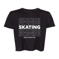 SKATING Flowy Crop Tee