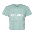 SKATING Flowy Crop Tee - Adults Skate Too LLC