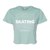 SKATING Flowy Crop Tee
