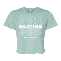 SKATING Flowy Crop Tee