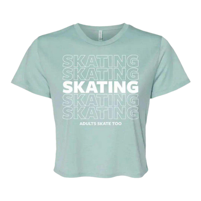 SKATING Flowy Crop Tee