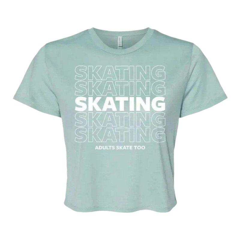 SKATING Flowy Crop Tee