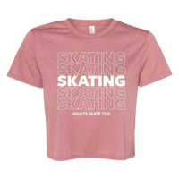 SKATING Flowy Crop Tee