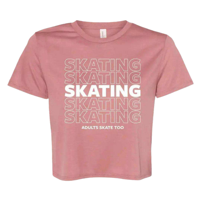 SKATING Flowy Crop Tee