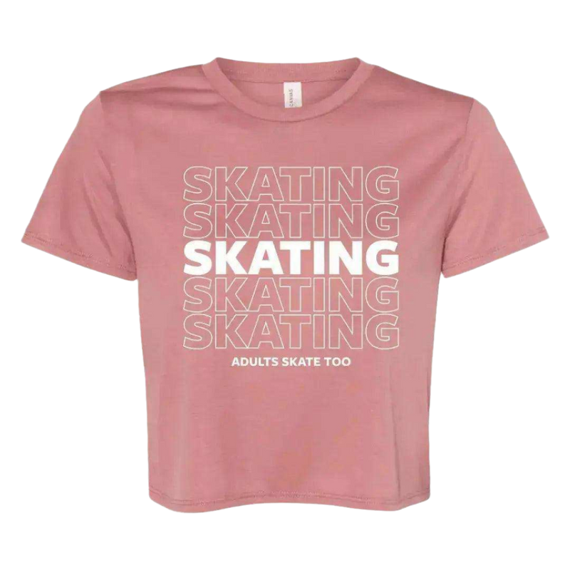 SKATING Flowy Crop Tee