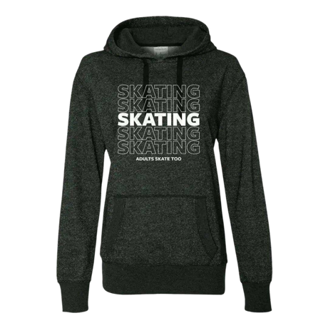 SKATING Glitter Hoodie - Adults Skate Too LLC