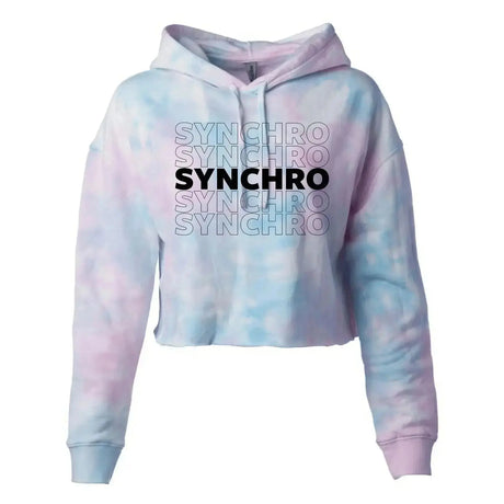 SYNCHRO Cotton Candy Women's Lightweight Hooded Crop Adults Skate Too LLC