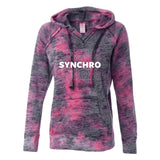 SYNCHRO Women’s Burnout Hooded Sweatshirt Adults Skate Too LLC