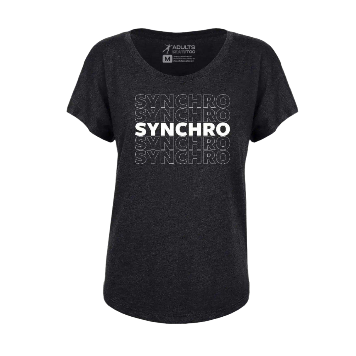 SYNCHRO Dolman Tee - Adults Skate Too LLC