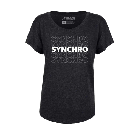 SYNCHRO Dolman Tee - Adults Skate Too LLC