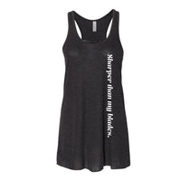Sharper Than My Blades Women's Racerback Tank Adults Skate Too LLC