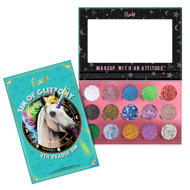 Rude Cosmetics Sin of Glittony Glitter Palette