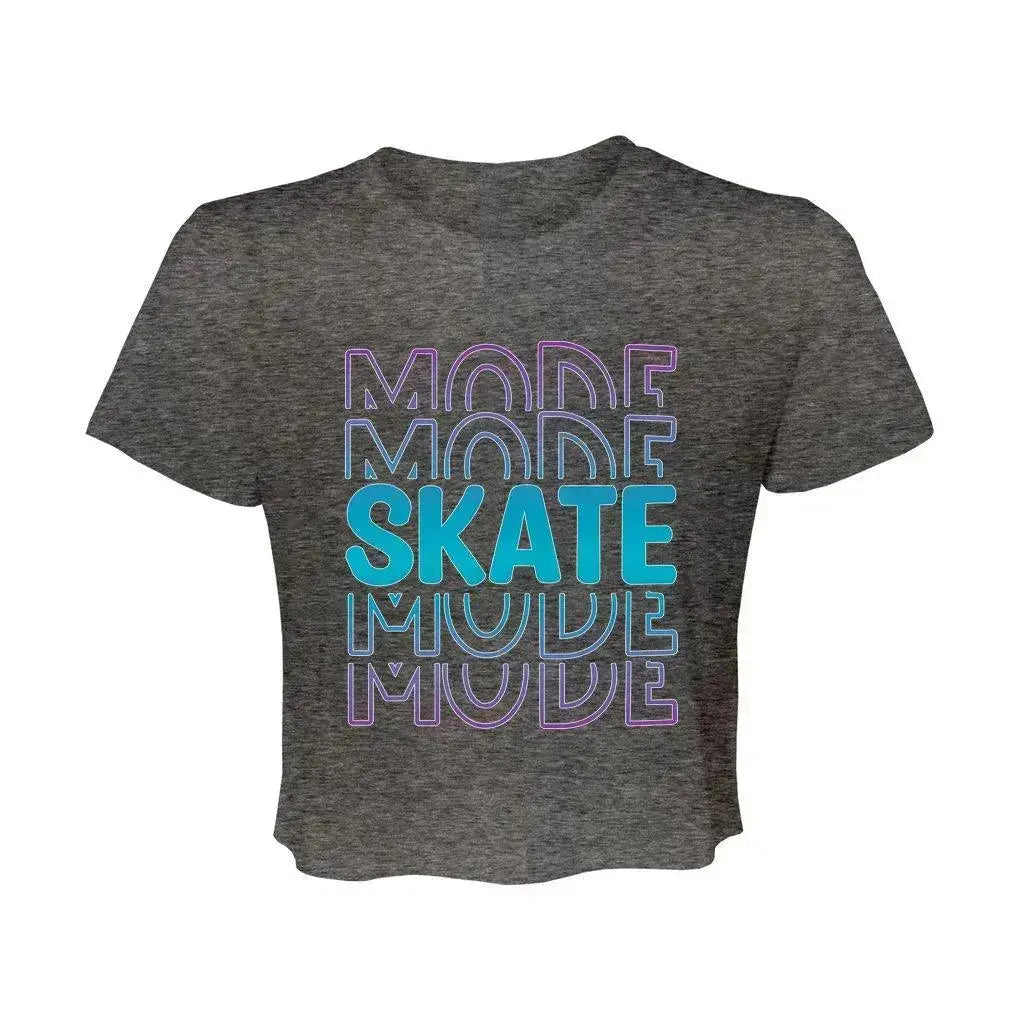 Skate Mode Women’s Flowy Cropped Tee Adults Skate Too LLC