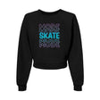 Skate Mode Women's Raglan Pullover Fleece Adults Skate Too LLC