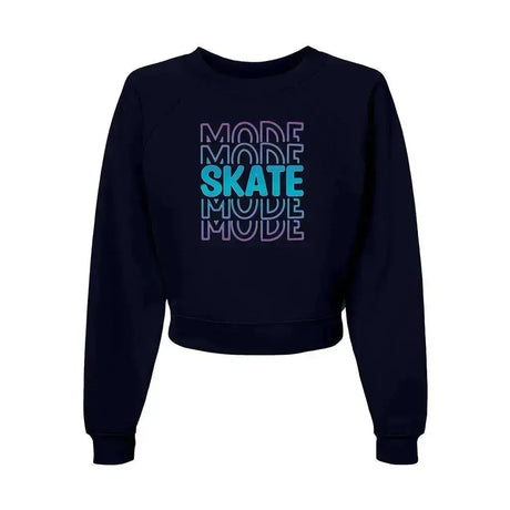 Skate Mode Women's Raglan Pullover Fleece Adults Skate Too LLC