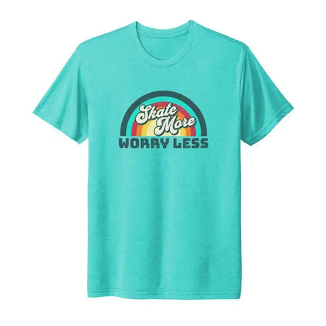 Skate More Worry Less Unisex Triblend Tee Adults Skate Too LLC
