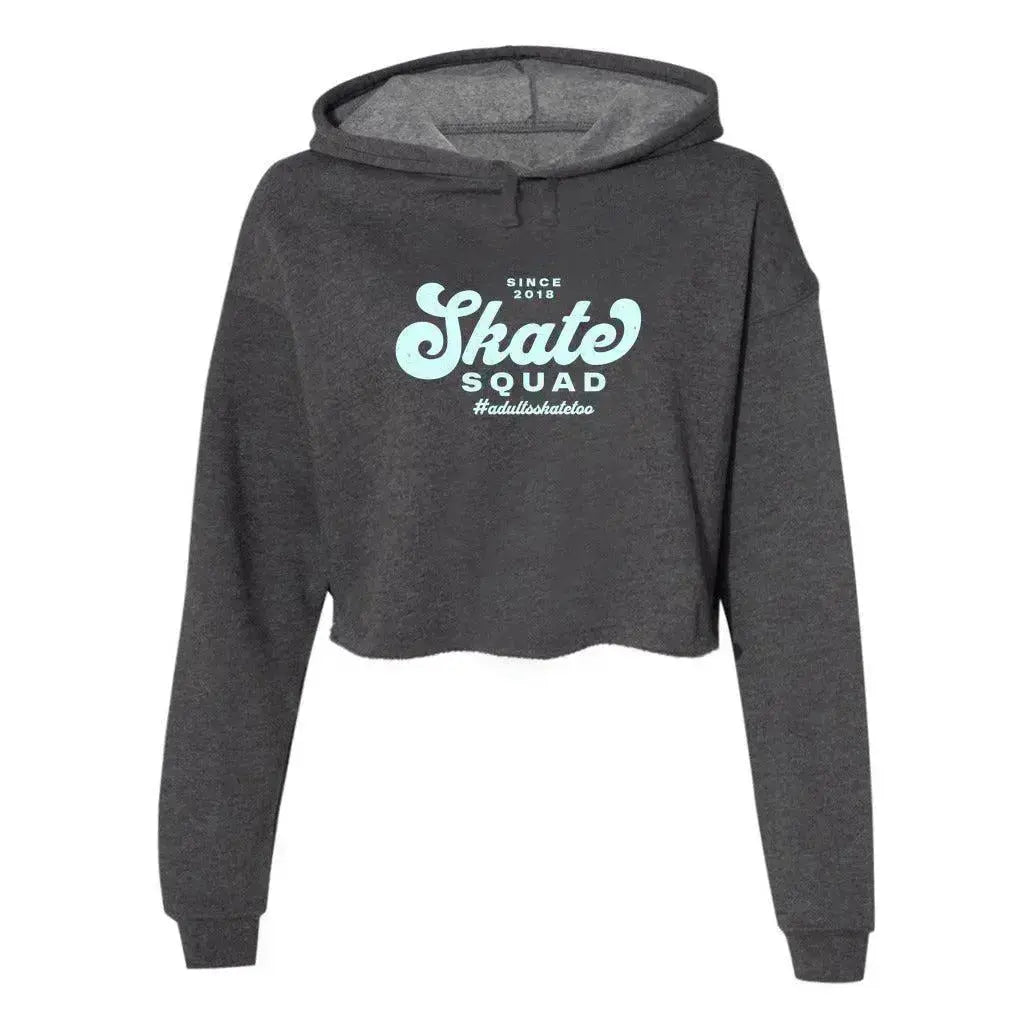 Skate Squad Women's Cropped Fleece Hoodie Adults Skate Too LLC