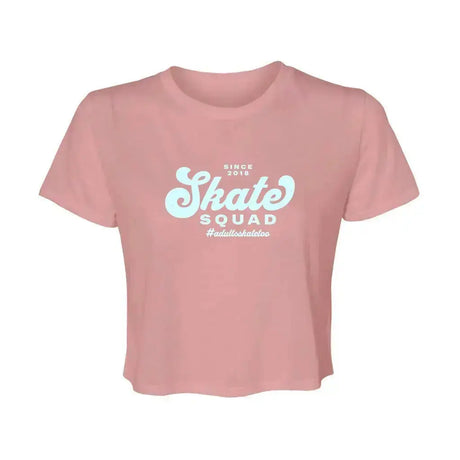 Skate Squad Women’s Flowy Cropped Tee Adults Skate Too LLC