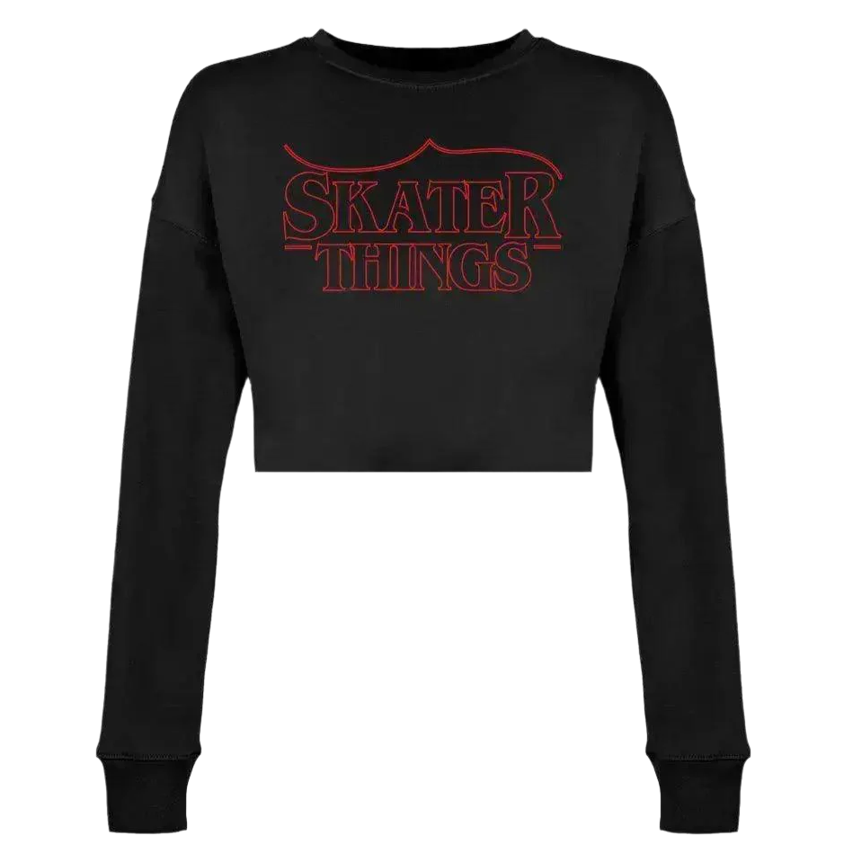 Skater Things Women's Cropped Sweatshirt - XL, XXL