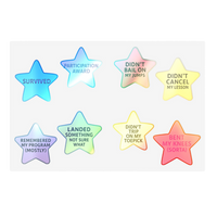 Skater Achievement Stars Vinyl Sticker Sheet