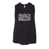 Skaters Gonna Skate Racerback Crop - Adults Skate Too LLC