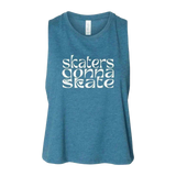 Skaters Gonna Skate Racerback Crop - Adults Skate Too LLC