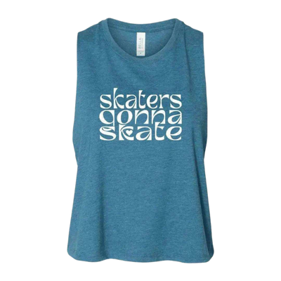 Skaters Gonna Skate Racerback Crop