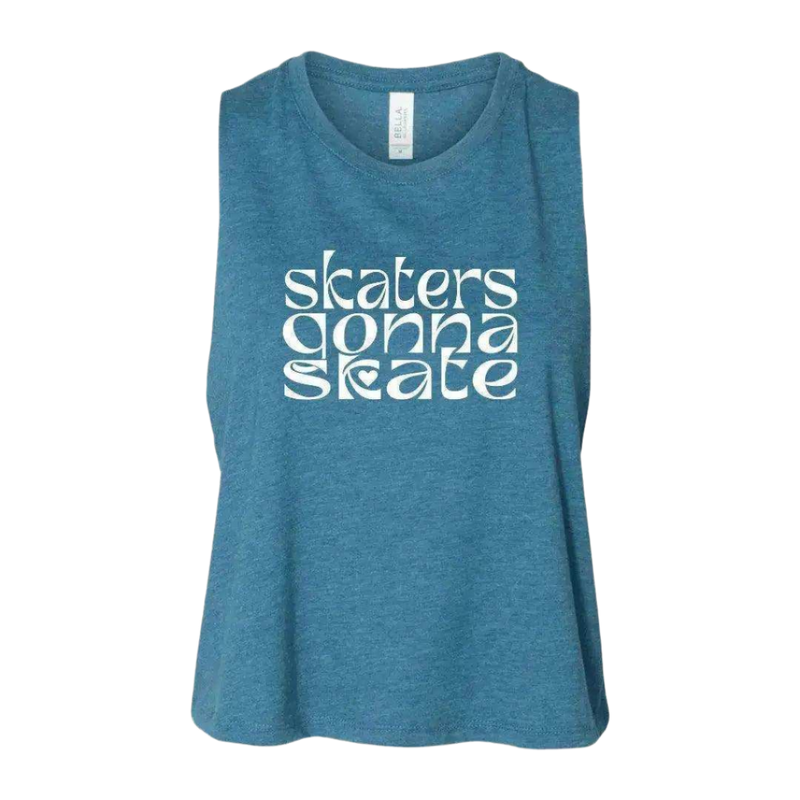 Skaters Gonna Skate Racerback Crop
