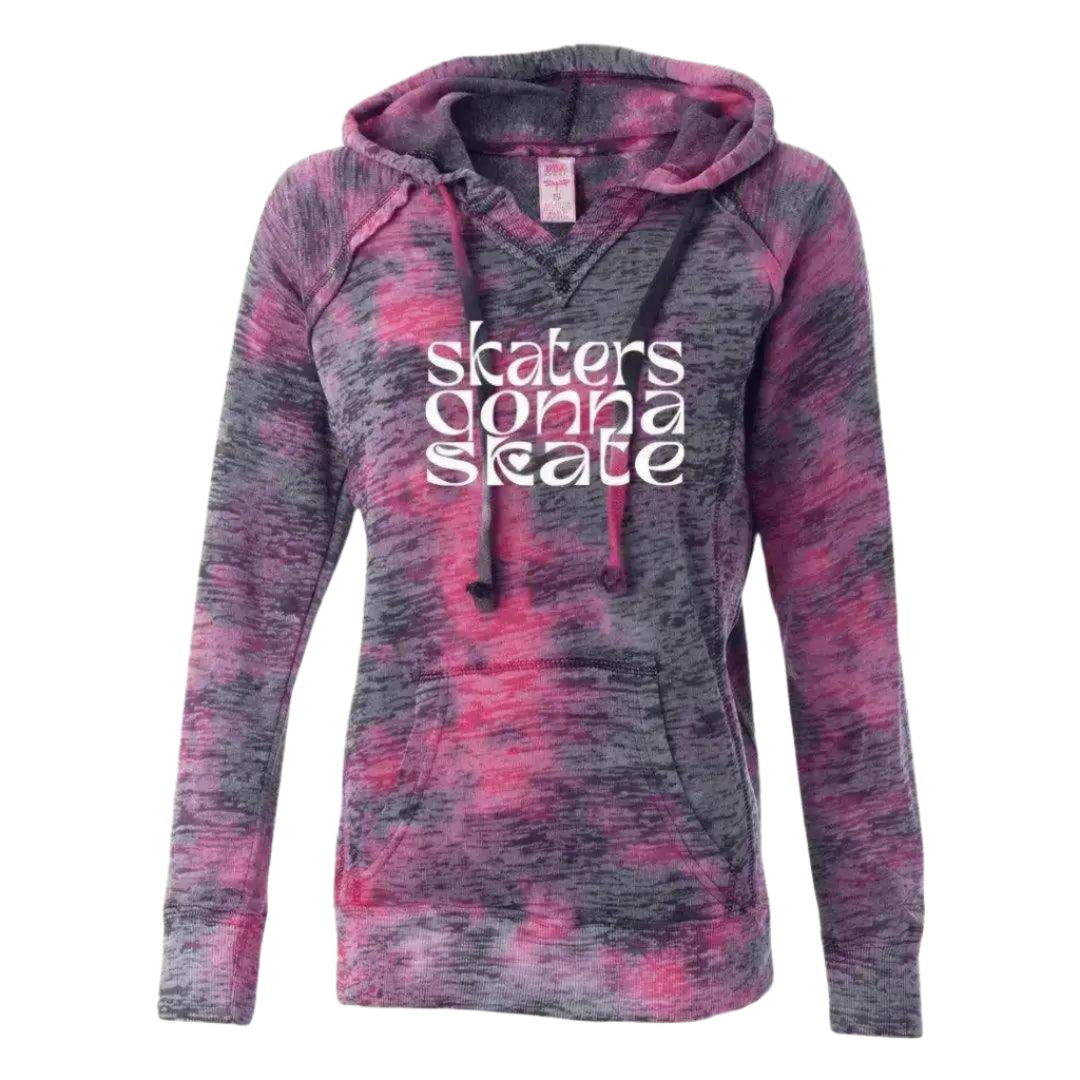 Skaters Gonna Skate Burnout Hoodie - Adults Skate Too LLC