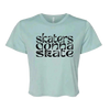 Skaters Gonna Skate Flowy Crop
