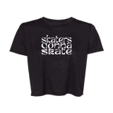 Skaters Gonna Skate Flowy Crop - Adults Skate Too LLC