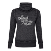 Skating Has My Heart Cowl Neck Sweatshirt