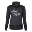 Skating Has My Heart Cowl Neck Sweatshirt - Adults Skate Too LLC