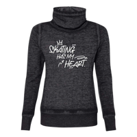 Skating Has My Heart Cowl Neck Sweatshirt