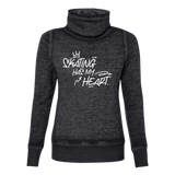 Skating Has My Heart Cowl Neck Sweatshirt - M