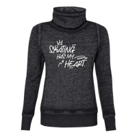 Skating Has My Heart Cowl Neck Sweatshirt - M