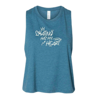 Skating Has My Heart Racerback Crop