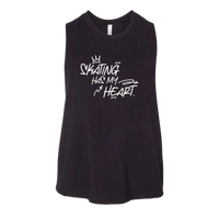 Skating Has My Heart Racerback Crop