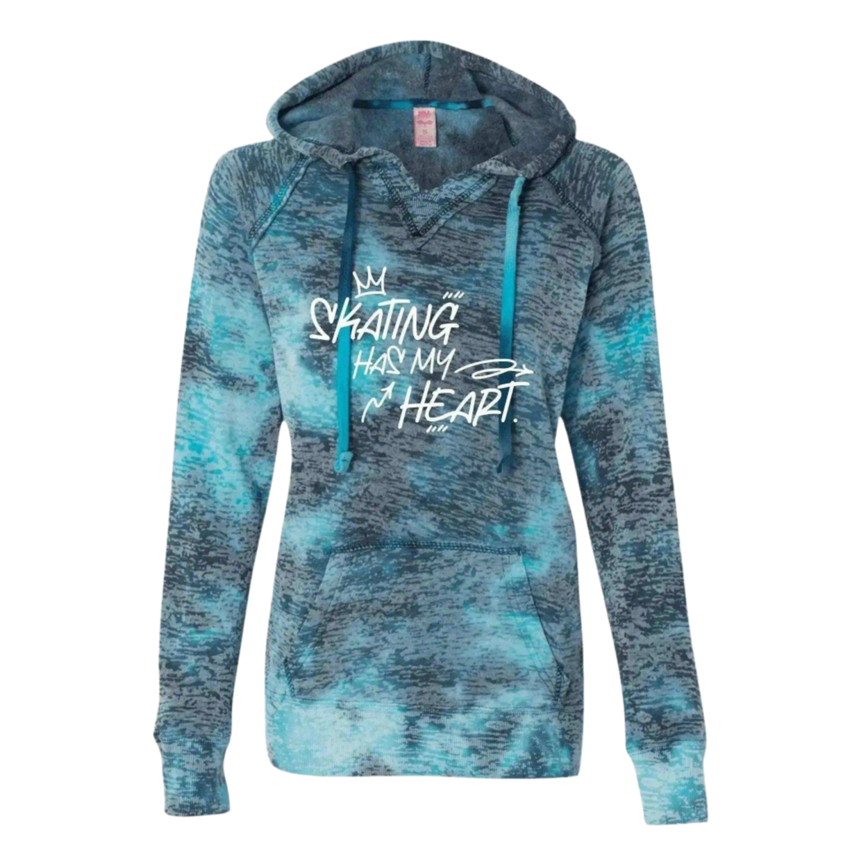 Skating Has My Heart Burnout Hoodie - Adults Skate Too LLC