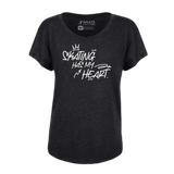 Skating Has My Heart Dolman Tee - Adults Skate Too LLC