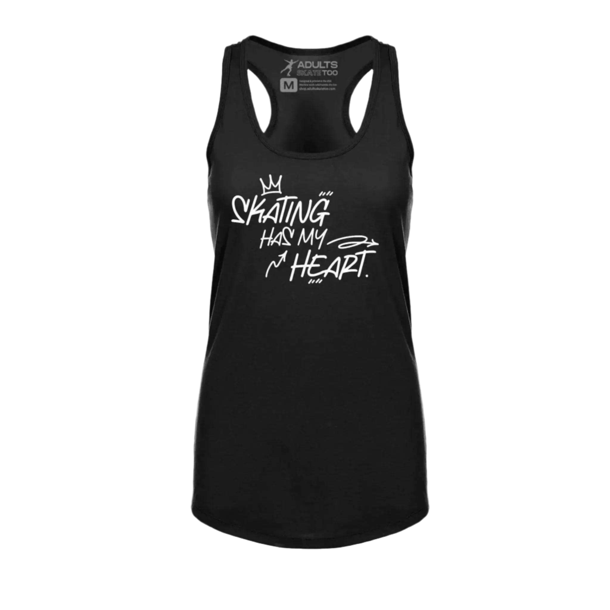 Skating Has My Heart Racerback Tank