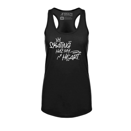 Skating Has My Heart Racerback Tank - Adults Skate Too LLC