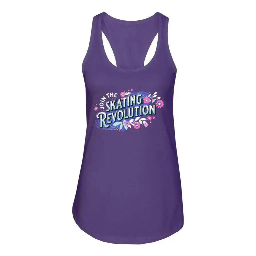 Skating Revolution Women's Racerback Tank Adults Skate Too LLC