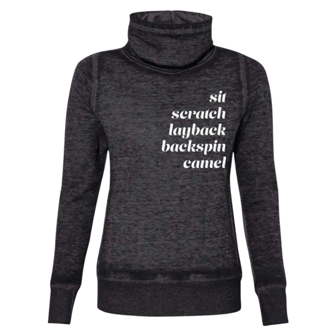 Spins Cowl Neck Sweatshirt