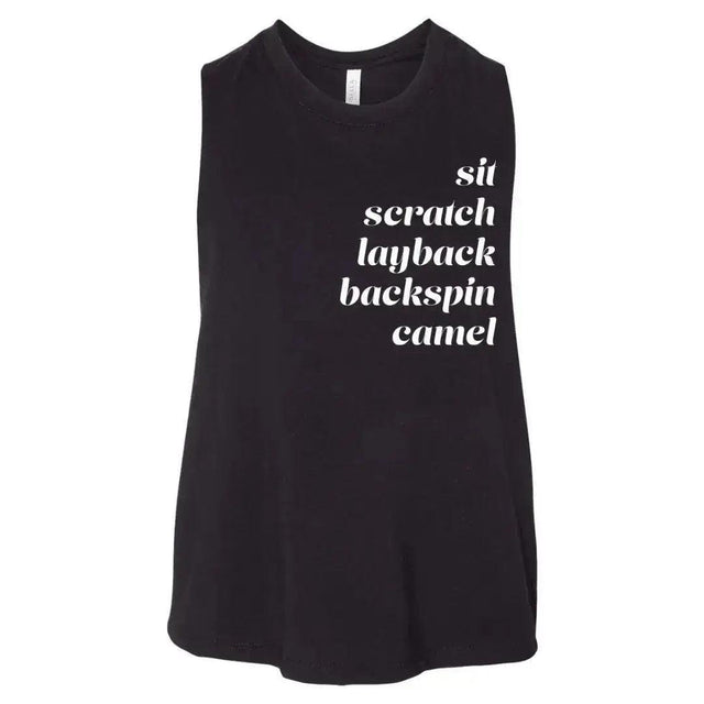 Spins Racerback Crop - Adults Skate Too LLC